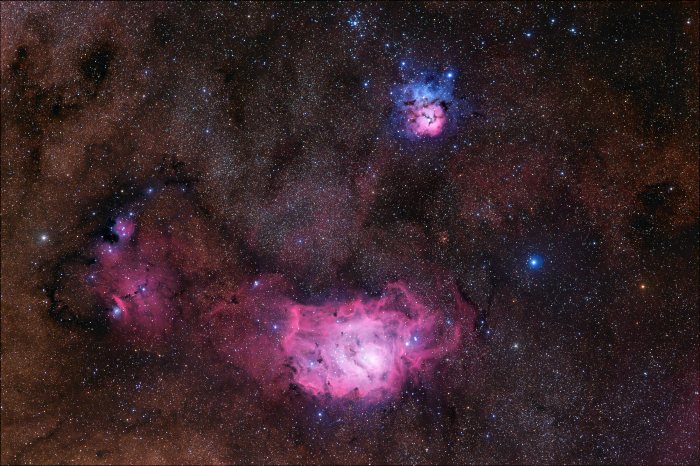 M8-M20 Lagoon and Trifid Nebula